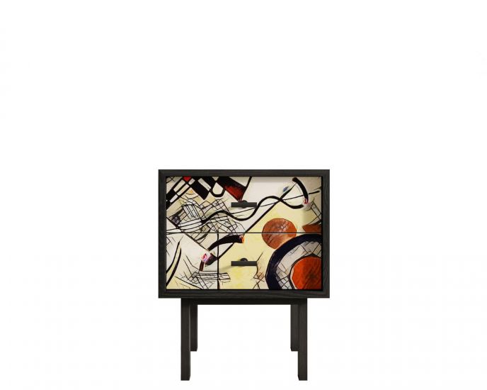 Тумбочка с двумя ящиками "Emerson" by Kandinsky арт EM16-Print_01