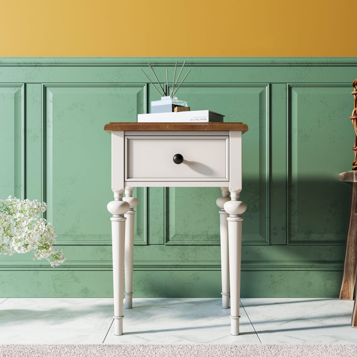 Тумбочка в стиле Прованс "Odri" с одним ящиками