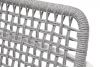 "Тунис" стул плетеный из роупа, каркас алюминий белый, роуп светло-серый - 5