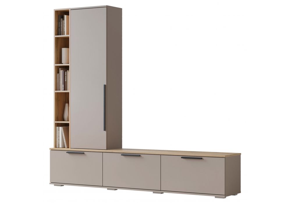 ТВ-тумба Филеста кашемир - дуб вотан