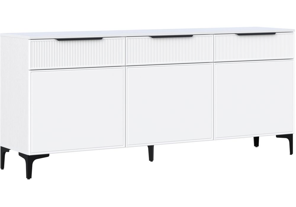 ТВ-тумба Иадама 3-ств. белый - белый софт