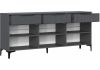 ТВ-тумба Иадама 3-ств. графит - графит софт - 3
