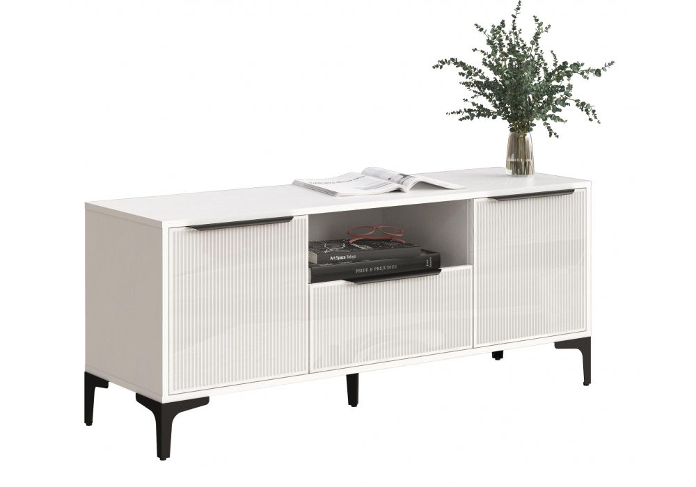 ТВ-тумба Иадама белый - белый глянец