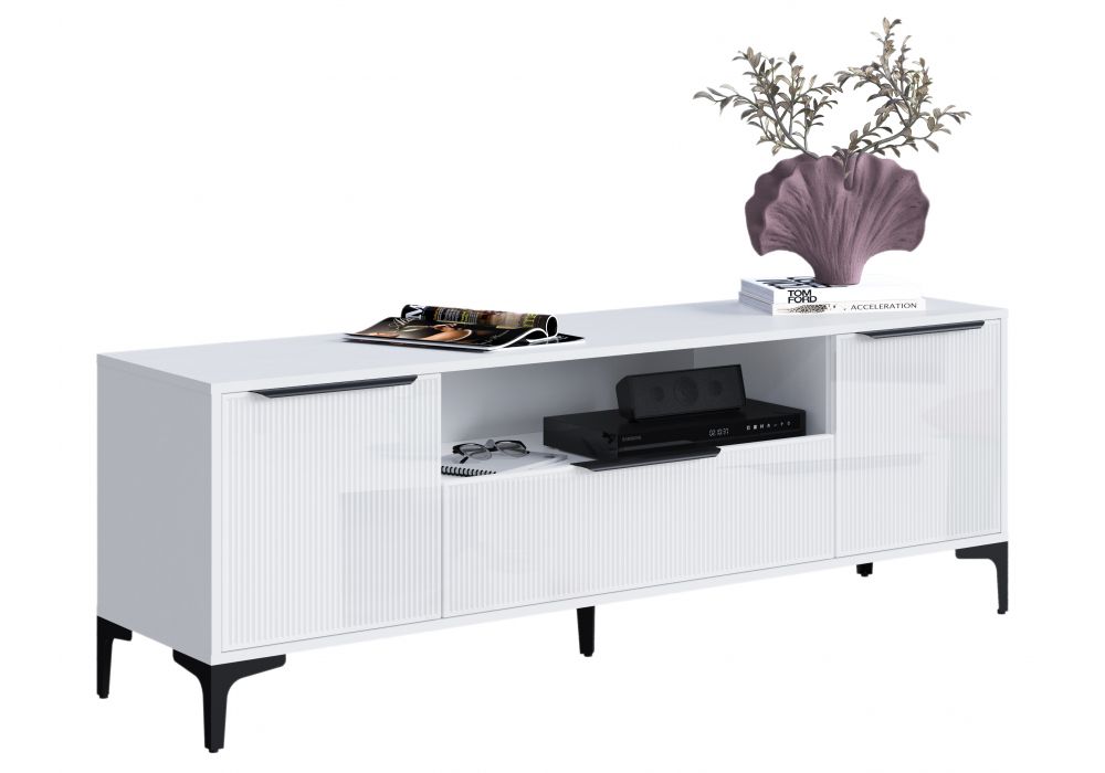 ТВ-тумба Иадама белый - белый глянец