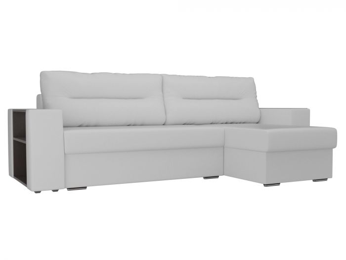 102099 Угловой диван Эридан | Экокожа | Белый