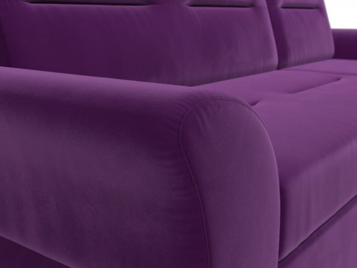 109284 Угловой диван Клайд | Микровельвет | Фиолетовый