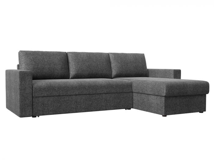 28332 Угловой диван Траумберг | Рогожка | Серый