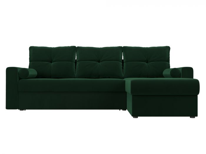 103123 Угловой диван Верона | Велюр | Зеленый