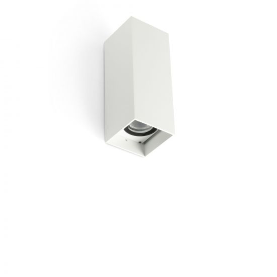Уличный настенный светильник KOV квадратный белый LED 2x6W 3000K 23 -23