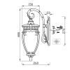 Настенный светильник (бра) Outdoor O414WL-01BZ - 3