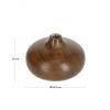 Ваза Tyara из массива акации 10 cm - 9