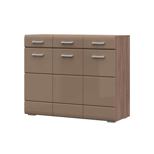 Вегас Комод 1200х985х446 шимо темн-кофе с молоком