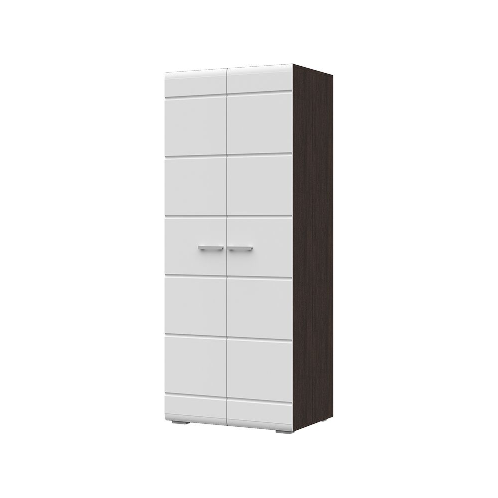 Вегас Шкаф 2-х ств 800х2000х570 венге-белый глянец