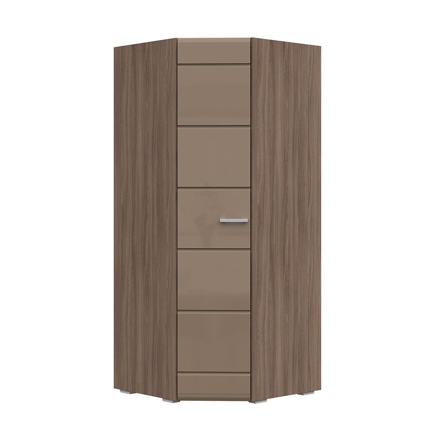 Вегас Шкаф угловой одностворчатый 850x2000x850 шимо темн-кофе с молоком