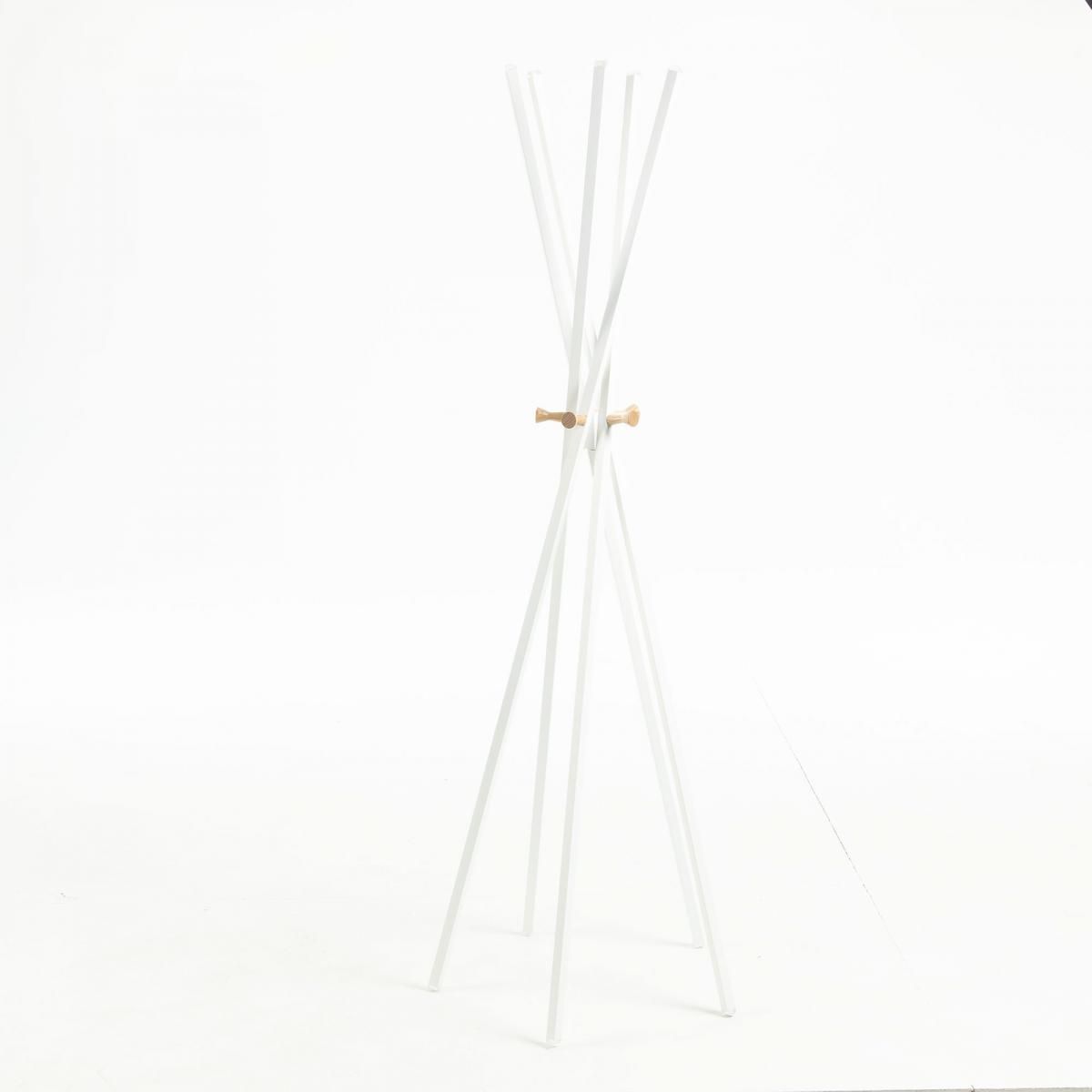 Вешалка Benzara металлическая белая