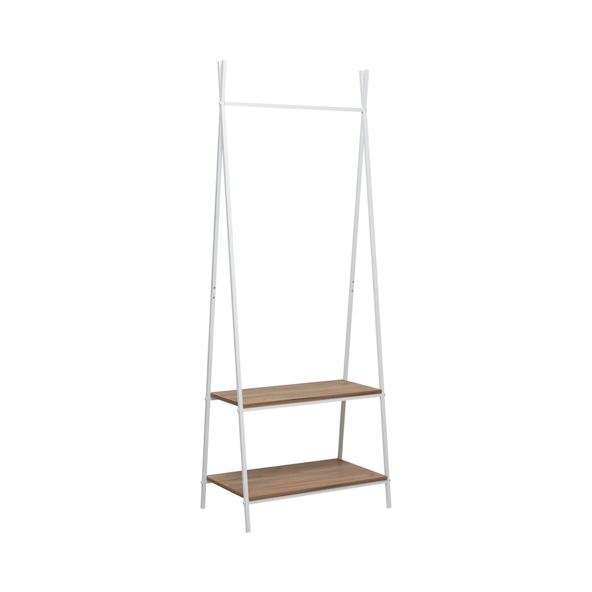 Вешалка гардеробная Leset Стилвуд 12, Белый Дуб крафт золотой