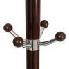 Вешалка Himawari (mod. GH-8014) дерево-хром-мрамор, 37 x 37 x 175 см, Black (Черный) - Walnut (Орех) - 3