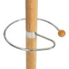 Вешалка Himawari (mod. GH-8014) дерево-хром-мрамор, 37 x 37 x 175 см, White (Белый) - Natural (натур - 2