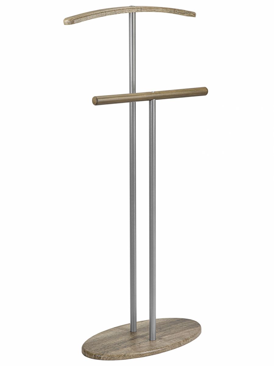 Вешалка костюмная Дэви 2 металлик-дуб крымский состаренный