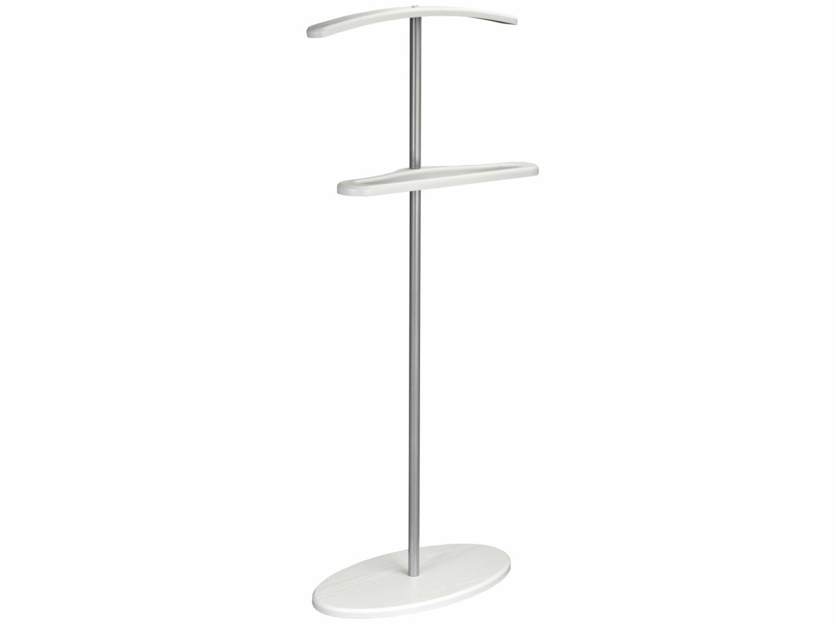 Вешалка костюмная Дэви 3 металлик-белый