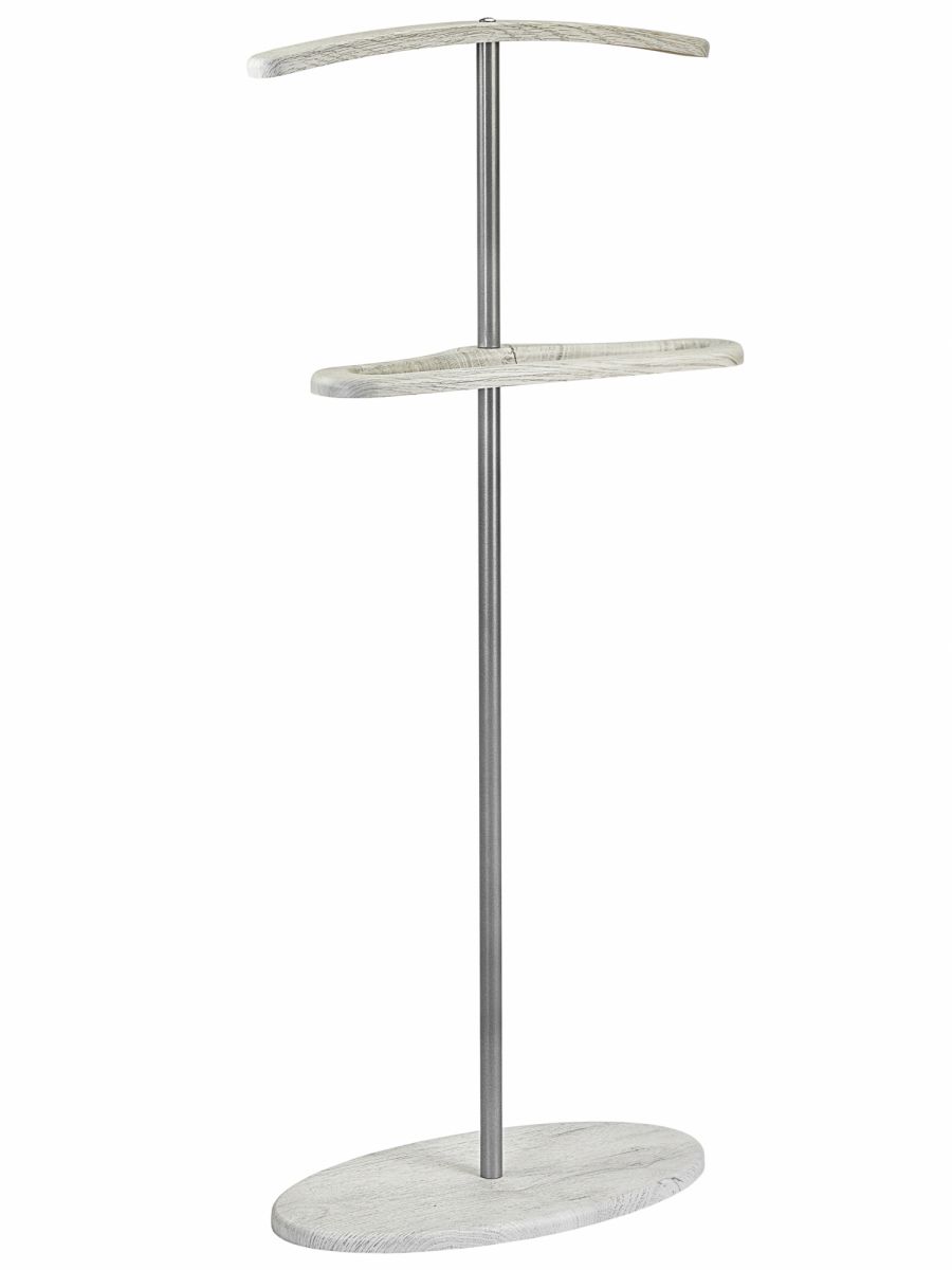 Вешалка костюмная Дэви 3 металлик-дуб дымчатый