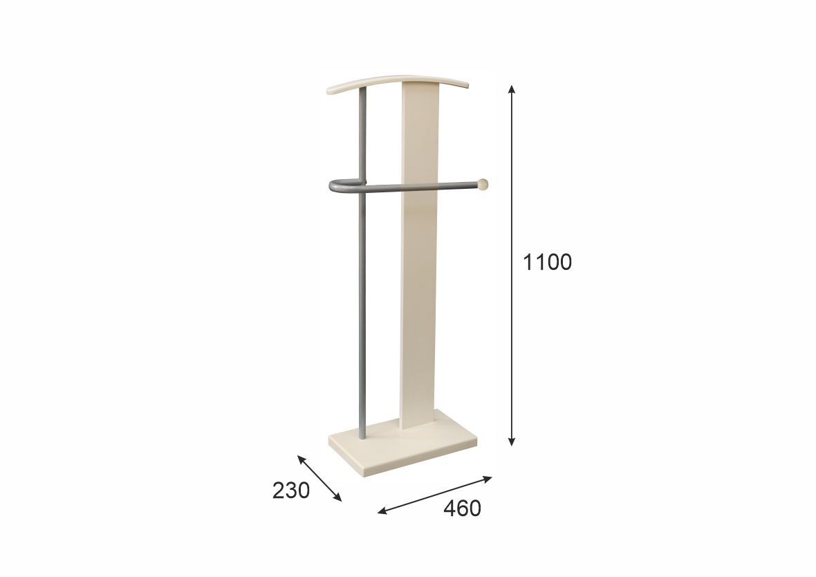 Вешалка костюмная ГАЛАНТ 353 металлик-слоновая кость