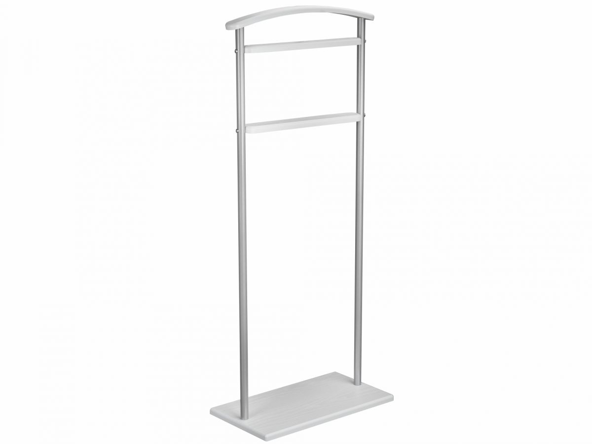 Вешалка костюмная Верис 5 металлик-белый