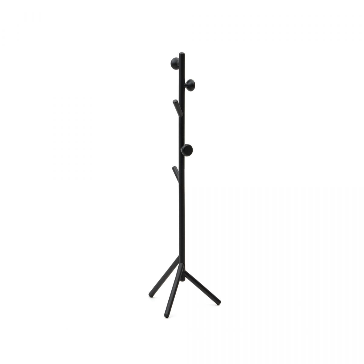 Вешалка Nadue из массива бука с черной отделкой 170 см