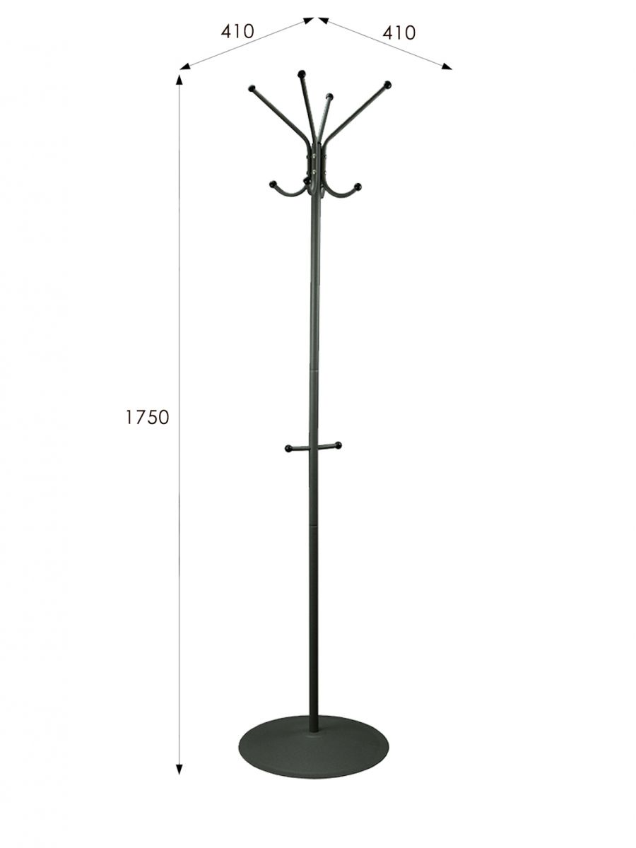 Вешалка напольная Пико 1 серый бетон