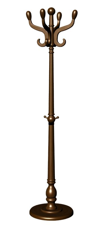 Вешалка напольная В 1Н тёмно-коричневый