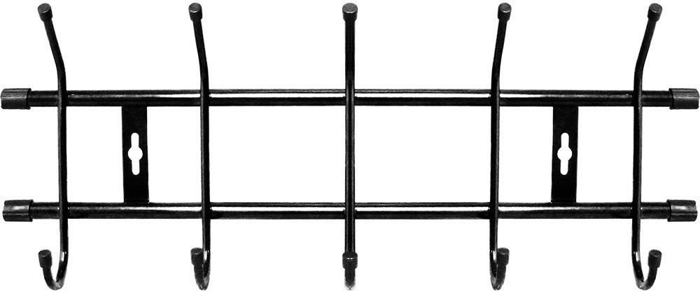 Вешалка настенная ВН5 арт.ВН5-Ч 5 крючков (черная)