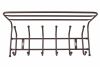 Вешалка настенная ВП6 арт.ВП6-А 6 крючков (медный антик) - 13