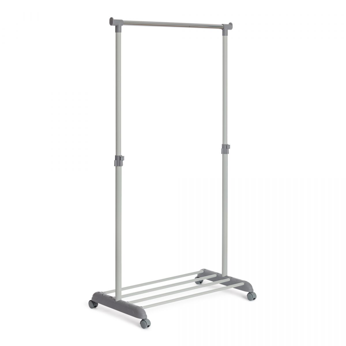 Вешалка ODENT металл, пластик, 86*44*166 см, темно-серый-светло-серый-хром