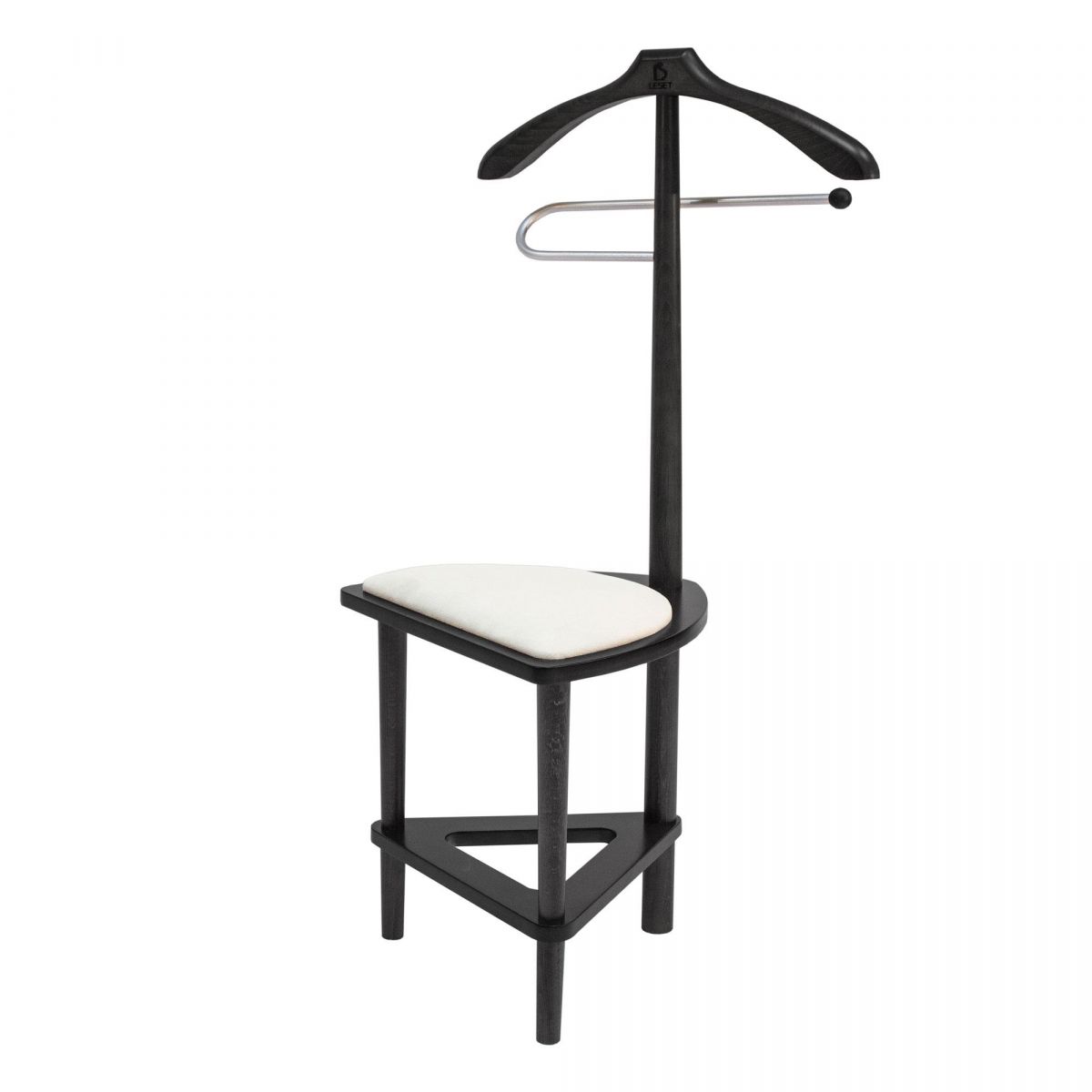 Вешалка со стулом Leset Атланта, Венге, Коричневый, Венге