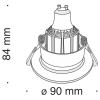 Встраиваемый светильник Technical DL041-01W - 3