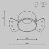 Встраиваемый светильник Technical DL051-01-GU10-RD-W - 2