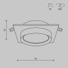 Встраиваемый светильник Technical DL086-GX53-SQ-B - 2