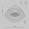 Встраиваемый светильник Technical DL113-GU10-01-RD-W - 7