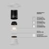 Встраиваемый светильник Technical DL121-15W-2.7K-TRS-W - 2