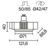 Встраиваемый светильник Technical DL139-GU10-B - 8