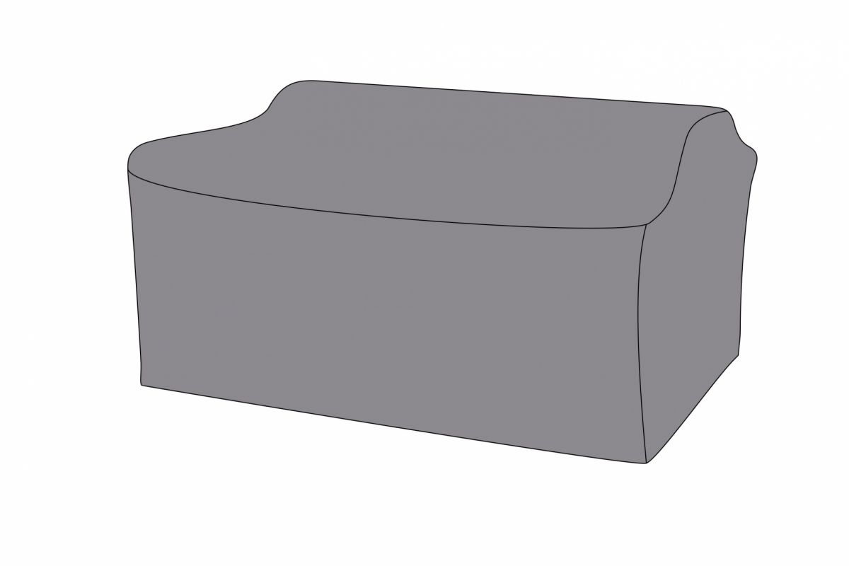 Защитный чехол на диван Капучино, двухместный 170×86,5×81,5 см, цвет темно-серый