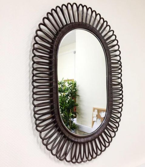 Зеркало из натурального ротанга, арт. 50-03-М Б