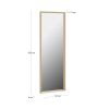 Зеркало Nerina 52 x 152 cm в натуральной отделке - 4