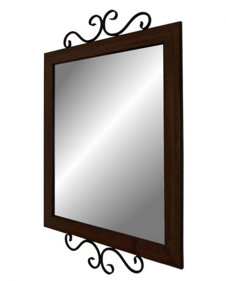 Зеркало Зеркало навесное Сартон 52 (Черный - средне - коричневый)