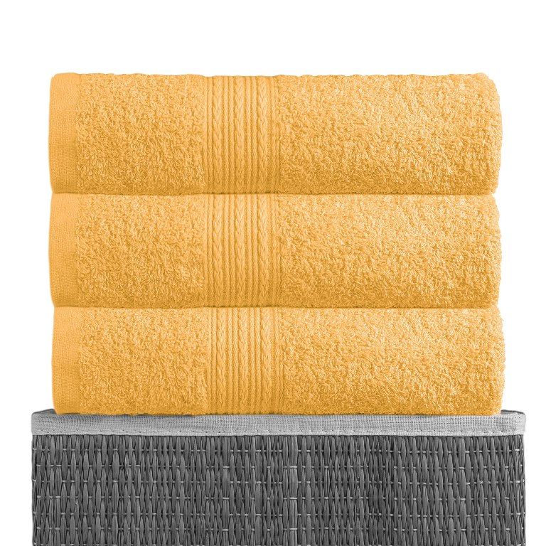 Желтый 70х140 Полотенца махровое 1 шт BAYRAMALY