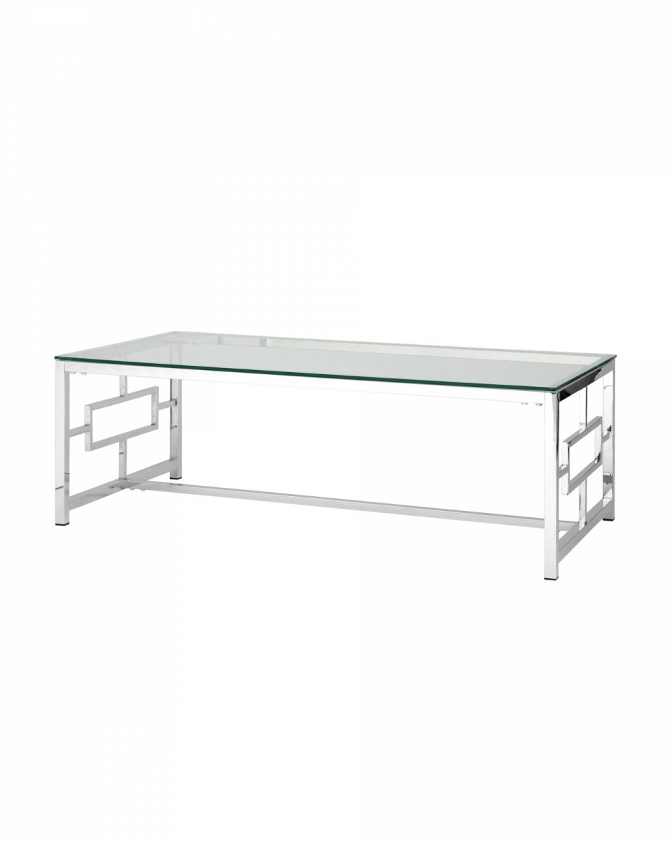 Журнальный стол 120х60 БРУКЛИН серебро