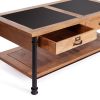 Журнальный стол Secret De Maison ACADEMY дерево манго, 50х135х70см, Natural (натуральный) - 6