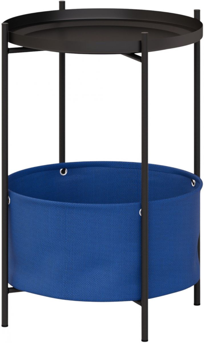 Журнальный стол LAVARIS Элдэй CUBA DENIM(синий)-черный муар