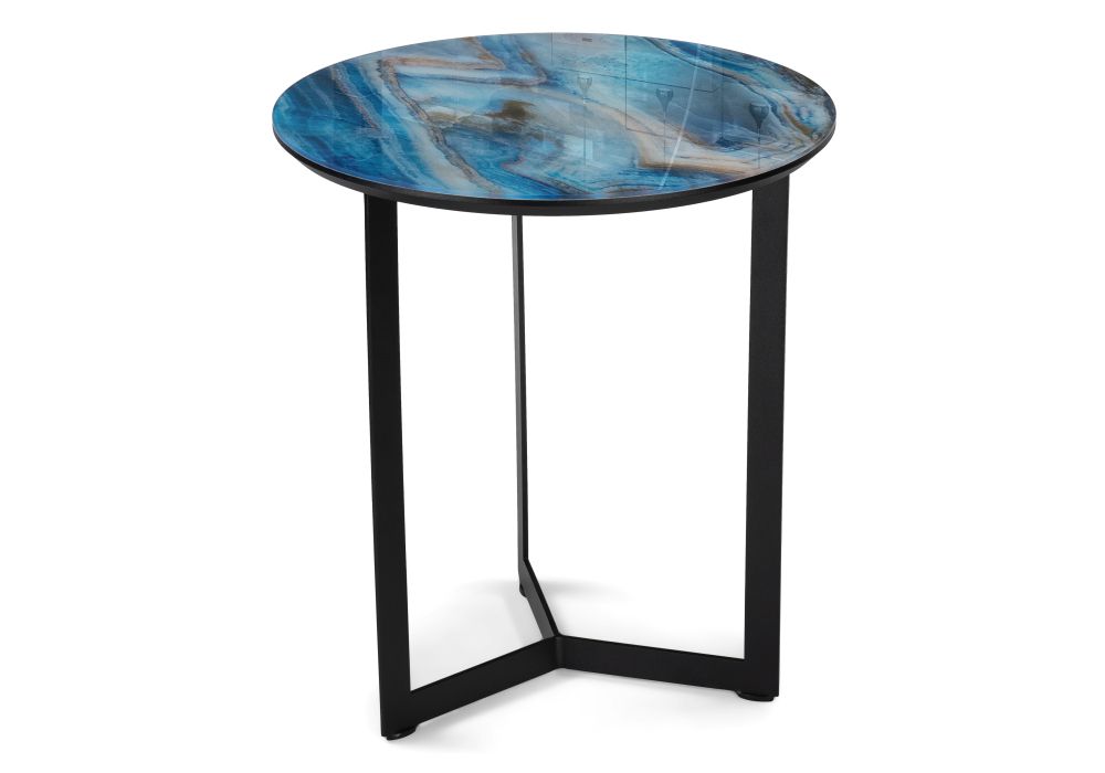 Журнальный стол Роб D-450 лазурит - черный