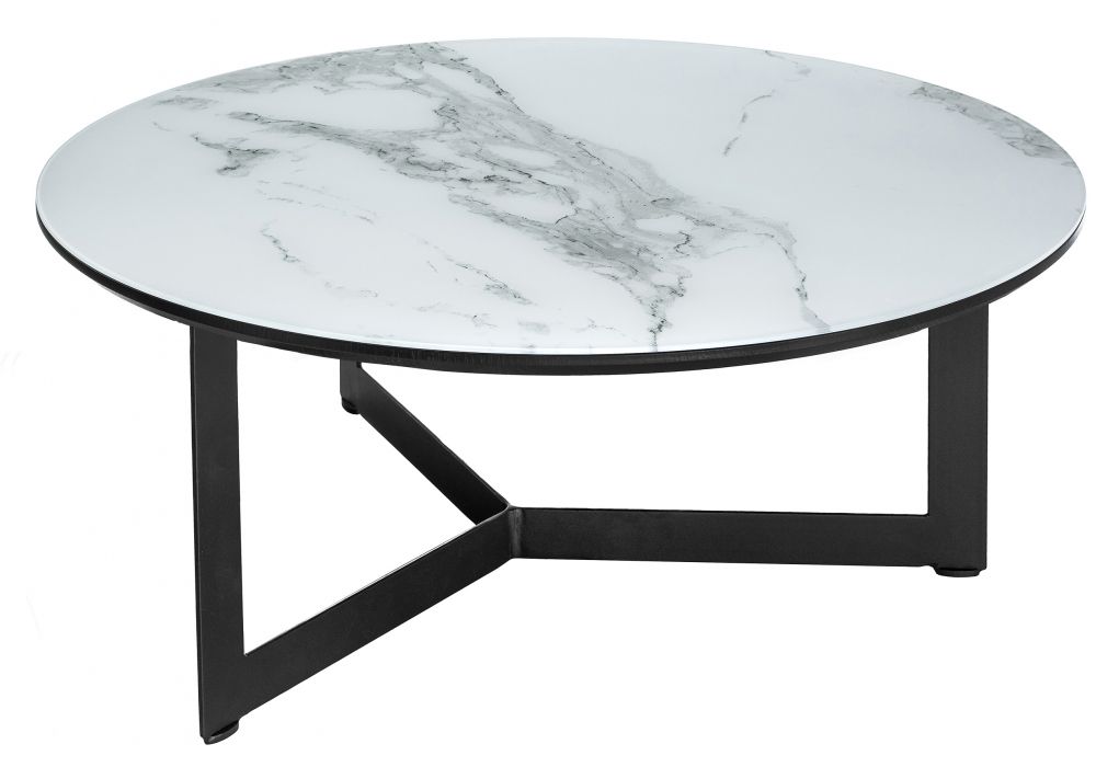 Стол стеклянный Роб D-700 мрамор белый